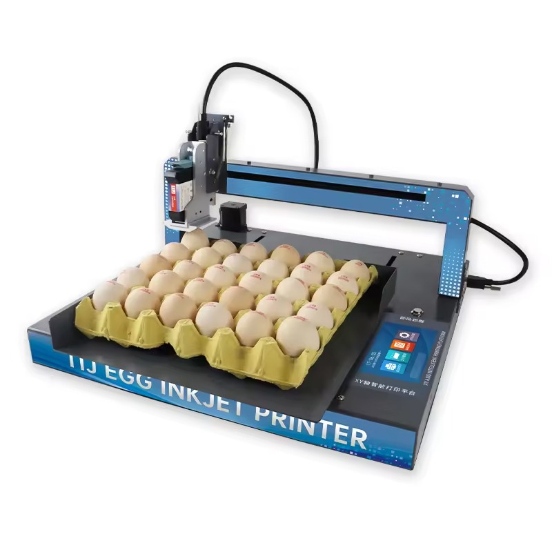 High Quality Intelligent Automatic HD Inkjet Printer Fully Automatic Egg Coding Machine for Logo Expiration Date Coding