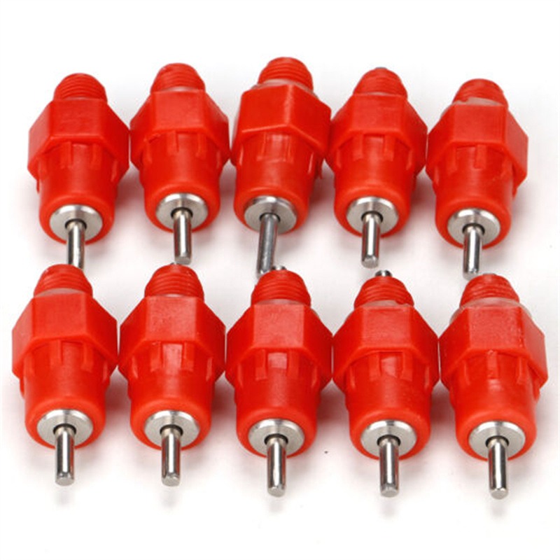 Stainless Steel Chicken Nipple Drinker Poultry Drinking Nipples Hen Poultry Feeder Duck Water Feeder