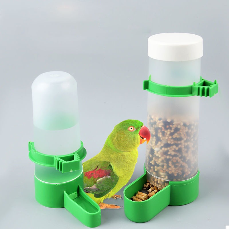 Parrot Dispenser Bottle Drinking Cup Pet Bird Water Drinker Feeder