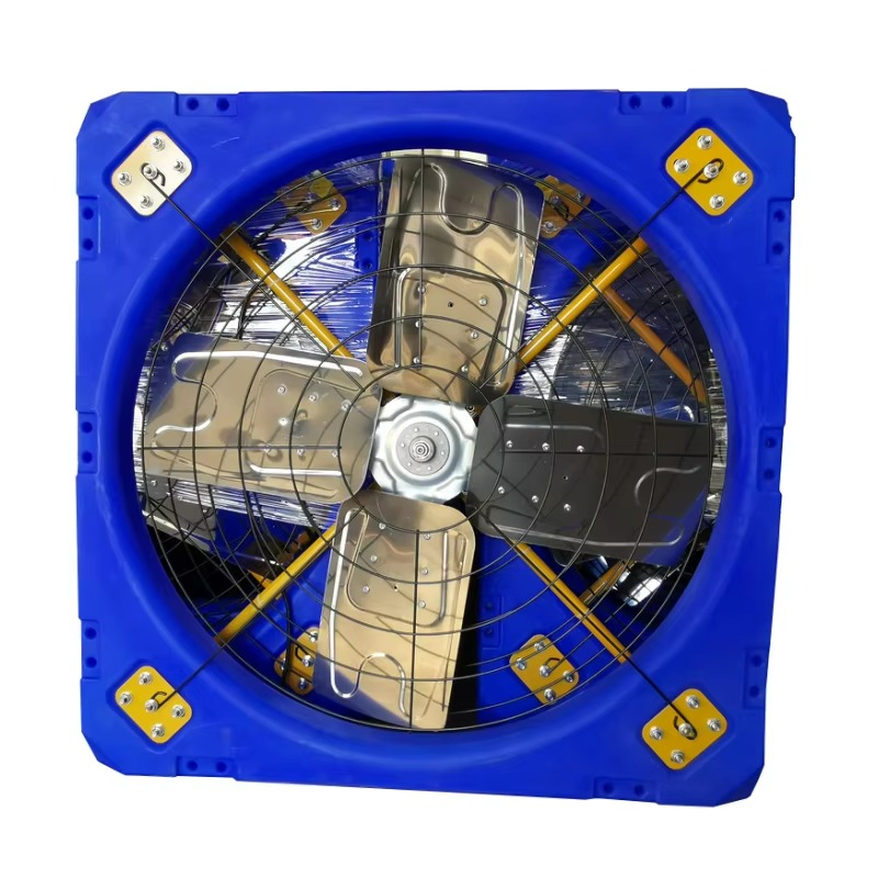 Blue Ventilation Fan Dairy Farm Cooling Fan Farm Poultry Cow House Cow House Hanging Axial Flow Exhaust Fan