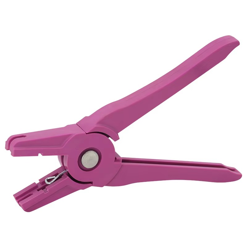 Plastic Purple Color Ear Tag Pliers Cow Sheep Animal Ear Tag Pliers Ear Tag Applicator