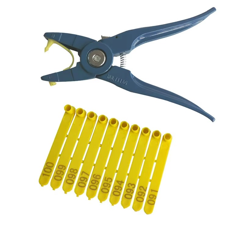 73MM Length Strip Shape TPU Material Animal Identification Mark Livestock One Pieces Ear Tag Sheep Ear Tag