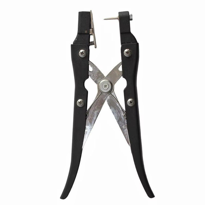 Black Ear Tag Applicator Install Ear Tag Tool Cow Sheep Pig Automatic Rebound Ear Tag Applicator