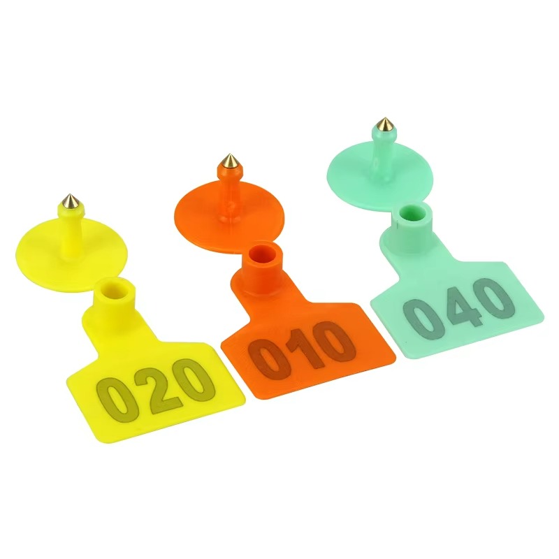 100Set Plastic Pig Ear Tag High Quality Hog Pig Piglet Swine Sow Ear Tag Animal Livestock