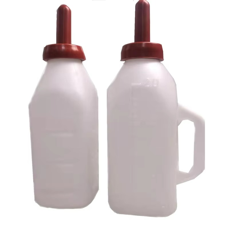 Plastic Calf Lamb Rubber Nipple Milk Bottle Feeding Calves 2L Milk Bottle for Calf