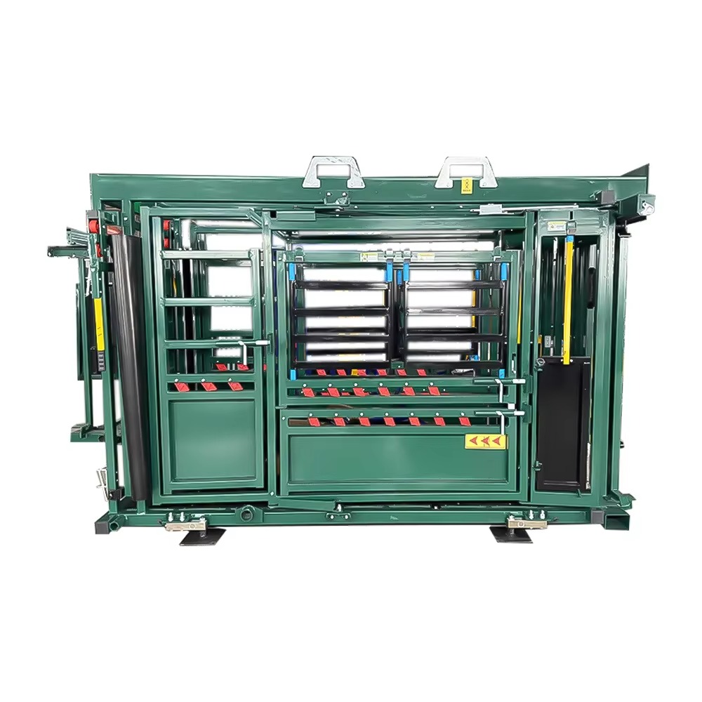 Customized Fully Automatic Galvanized Crush Head Stand Weighing Scale New Farm Cattle Squeeze Chute Equipment Animal Husbandry