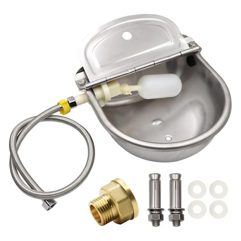 Cow Drinking Bowl 304 Stainless Steel Float Ball Drinker Automatic Cattle Water Feeder